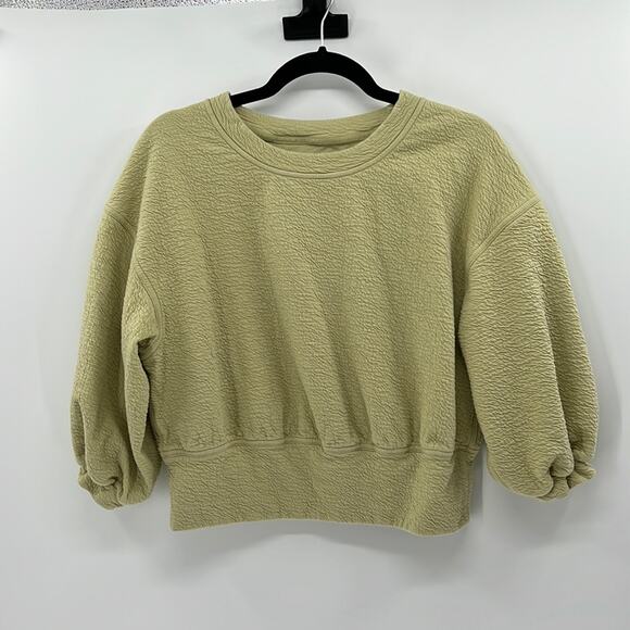lululemon athletica Tops - Lululemon Textured Crewneck Pullover - Dew Green - 8